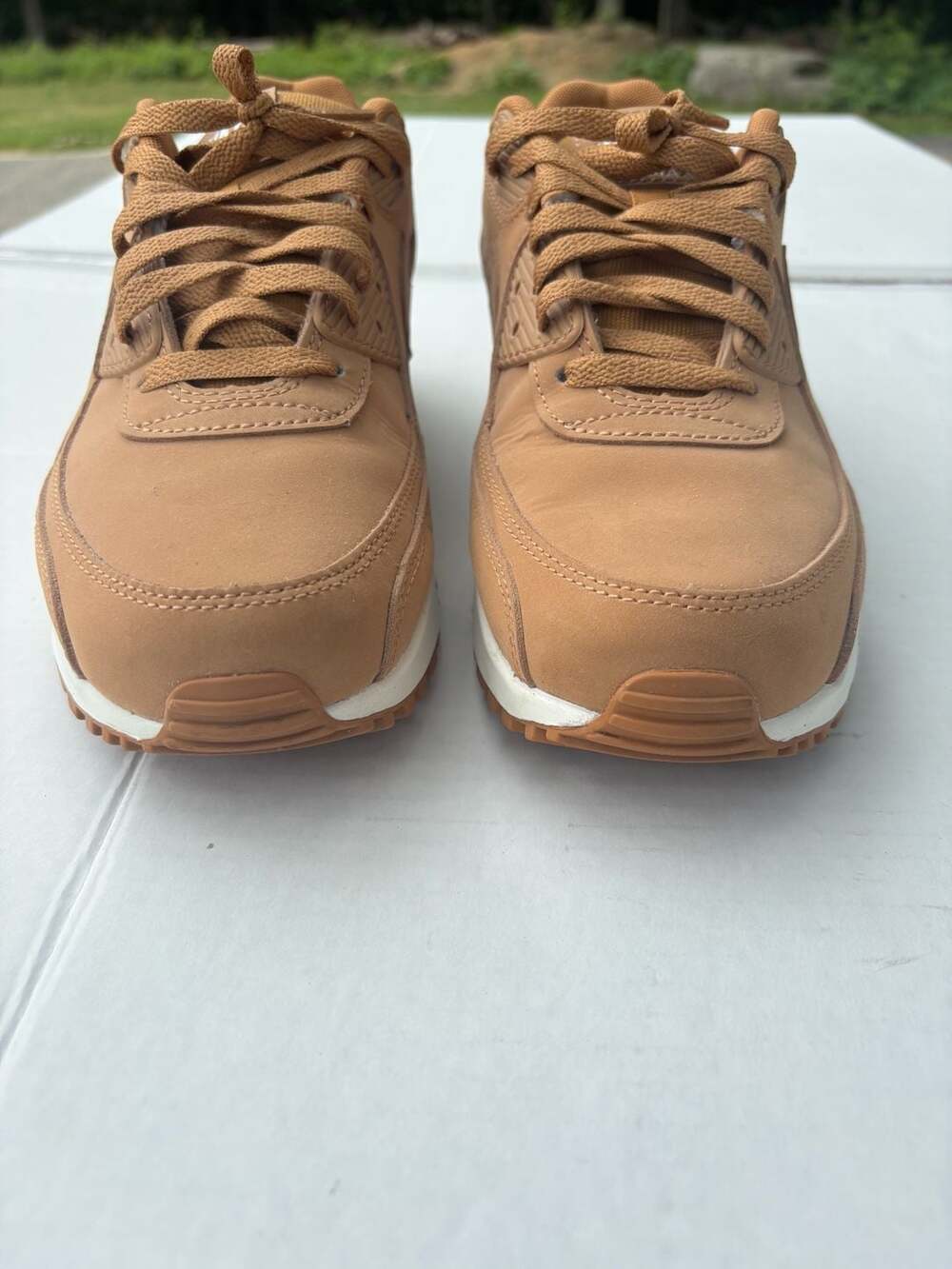Nike Air Max 90 Wheat Flax Sneakers Men's Size 9.5 Tan - Picture 8 of 8